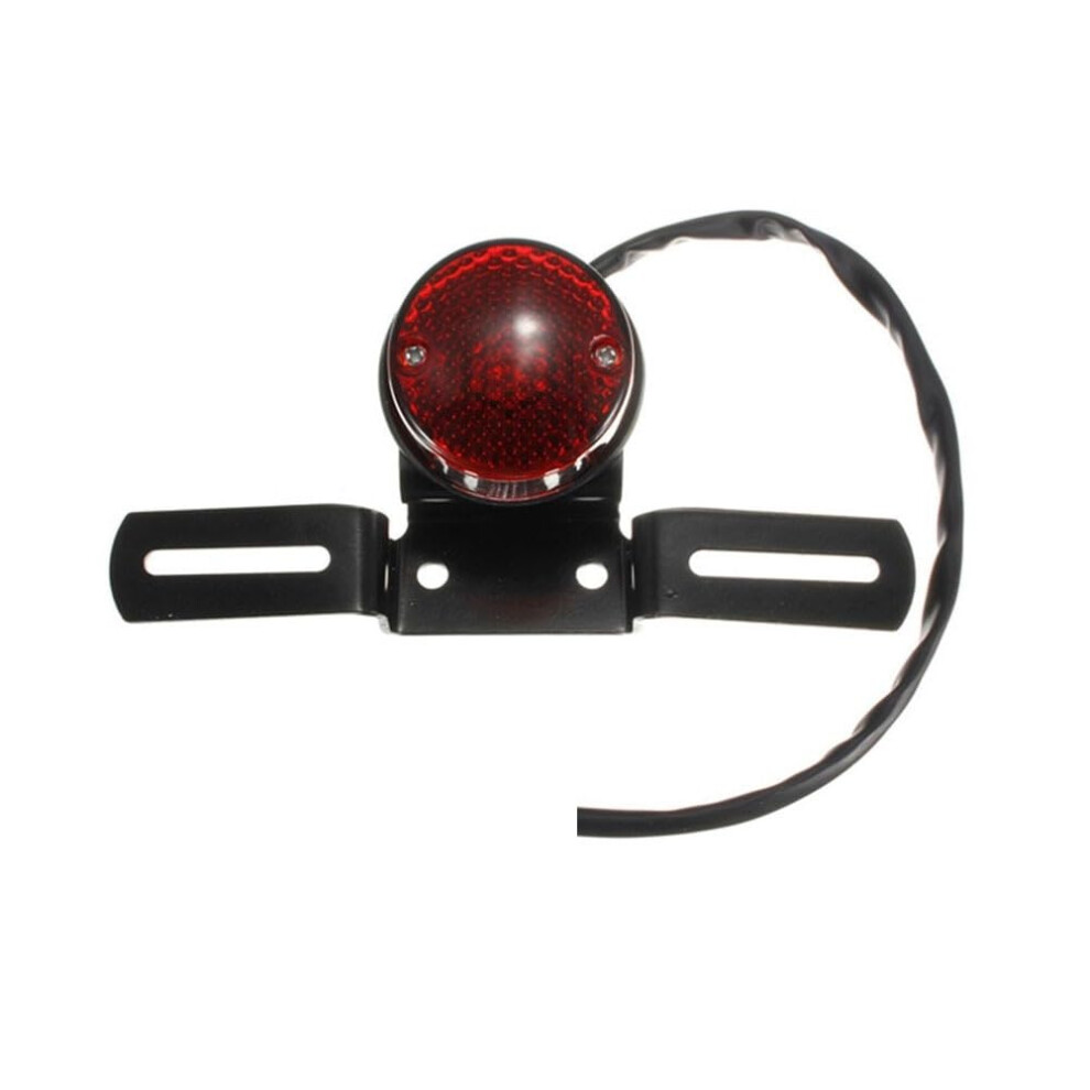 Motorcycle Tail Brake With License Plate Mount For Chopper Bobber, Fast Response, Durable Light 9113335666221