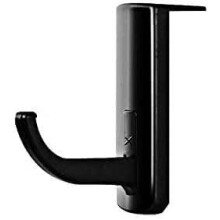 Universal Black Headphone Stand and Holder for Desk or Wall Mount, SpaceSaving Headset Hanger