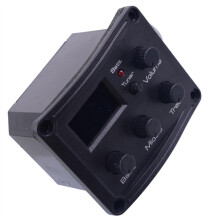 Acoustic Guitar Pickup Preamp System with 3Band EQ and Builtin Tuner for Balanced Tone