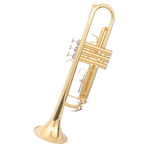 Student Trumpet Bb Brass for Beginners with Bright Clear Sound and Smooth Polished Finish