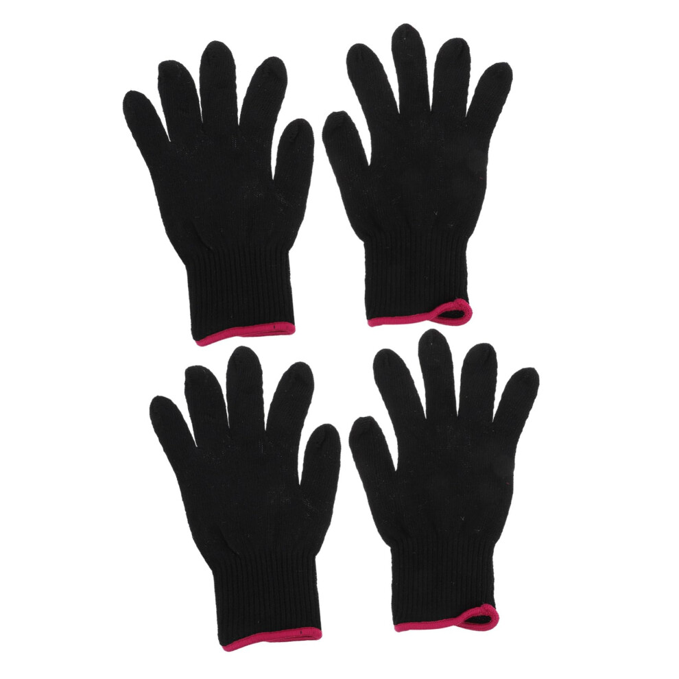Heat Resistant Glove with Silicone Bumps for Hair Styling Tools and Oven Use, NonSlip Grip