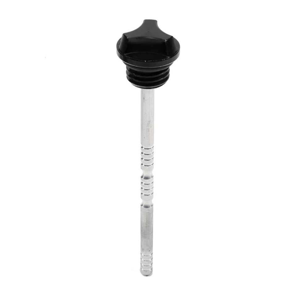 Motorcycle Dipstick Cap Cnc Aluminum Crankcase Oil Level Gauge Plug Durable Black 9113335666474