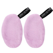 Makeup Remover Cloth 2 Pack Soft Coral Velvet Reusable Microfiber Face Washcloth for Deep Cleaning