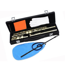 Flute for Beginners 16 Hole C Tone with E Key, Durable Cupronickel Tube and Gold Plated Keys
