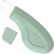 Blackhead Remover Silicone Face Scrubber for Deep Pore Cleansing with Ergonomic Grip, Green