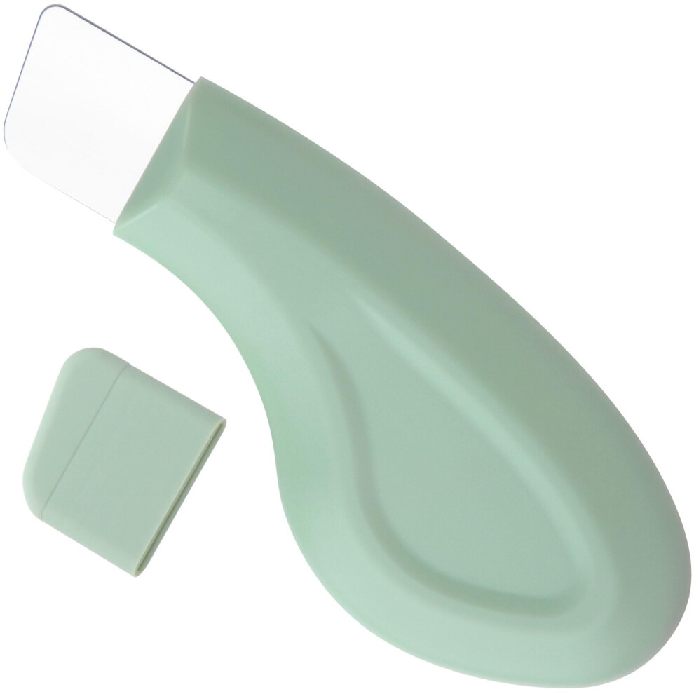 Green Blackhead Remover Silicone Face Scrubber For Deep Pore Cleansing With Ergonomic Grip,