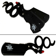 Black Straight Edge Shaving Razor with Blades, Easy TwoFinger Grip for Precise Shaving