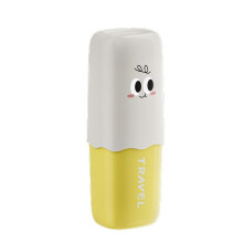 Travel Toiletry Set with Smooth Cup Mouth, Compact Design and Outdoor Friendly Use, Yellow