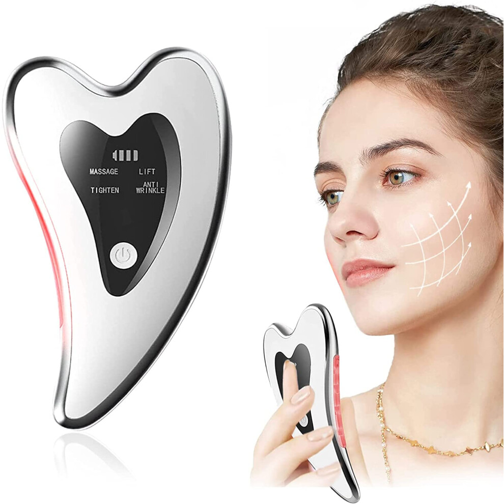 Gua Sha Facial Tool and Face Massager for Contour Sculpting, Neck Massage, Skin Firming