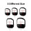 Beard Shaping Tool Set for Men, Transparent Guide, Precise Lineups, Goatee and Beard Template 4