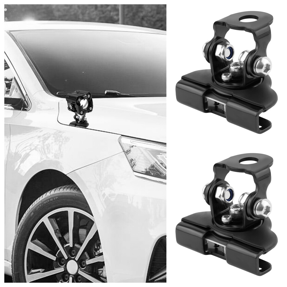Led Bar Mount Brackets Adjustable Car Hood Mount For Truck Suv, Stainless Steel, 2Pcs Light 9455672711128