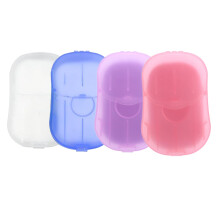 Portable Soap Sheets 4 Boxes 200 Sheets Travel Hand Soap Paper Biodegradable Floral Scents for Camping Hiking
