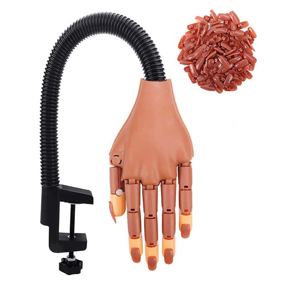 Practice Nail Hand with Adjustable Joints for Acrylic Nails, Detachable Reusable Training Fingers