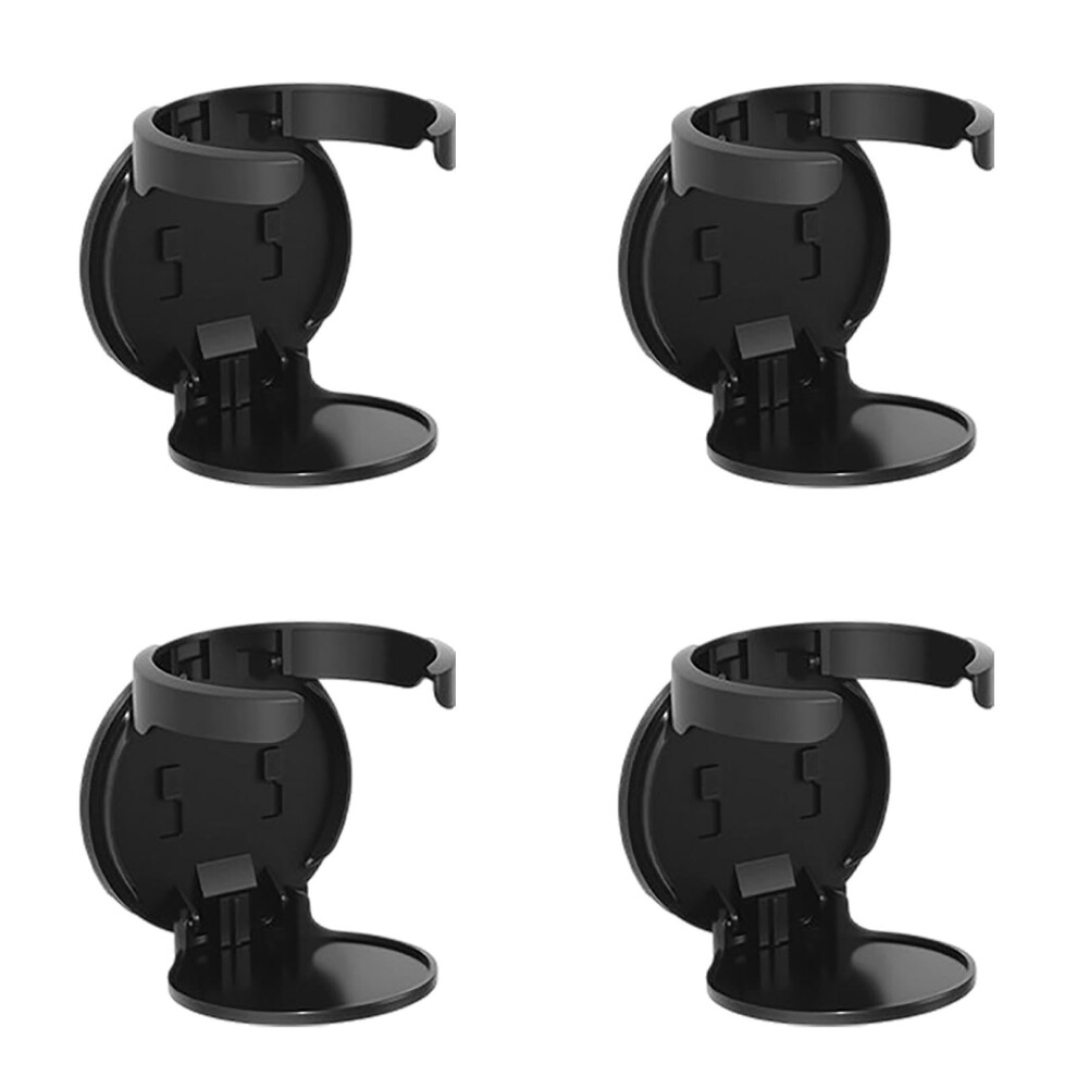 Car Cup Holder With Adjustable Grip, Foldable Drink Organizer For Rvs Trucks Boats Vans, 4 Pcs Black 9113335668065