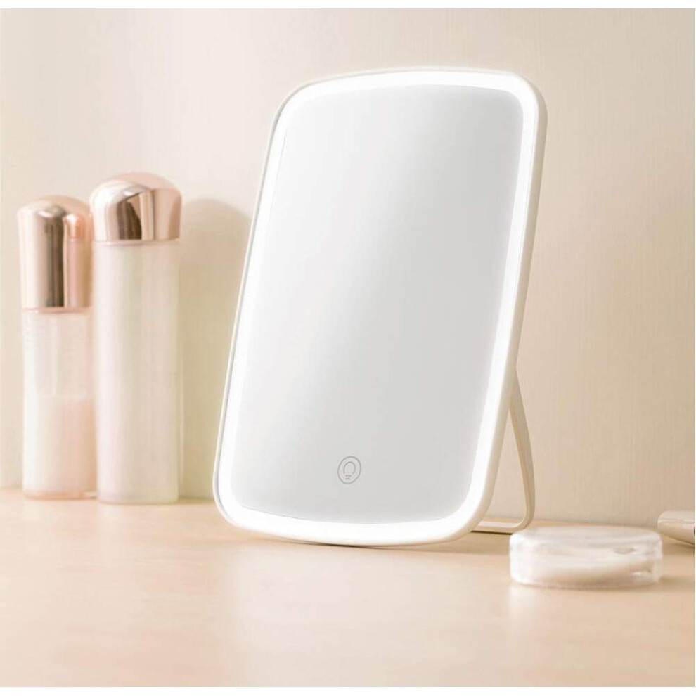 LED Makeup Mirror with Touch Dimmer and USB Charging, Bright Lighted Vanity Mirror for Travel