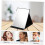 Makeup Mirror Frameless Vanity Mirror with Adjustable Viewing Angles and Stable Stand for Desk 4
