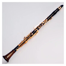 Ebony G Clarinet 18 Key with Gold Plated Keywork, Clear Expressive Tone and Carrying Case