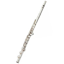 16 Hole Silver Plated C Tune Flute for Beginners and Adults, Enhanced Airflow and Warm Tone