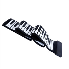 88 Key Roll Up Piano Keyboard with Recording and Mic Support, Silicone Touch, Portable Lightweight Design