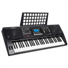 61 Key Electronic Keyboard Digital Piano with LED Display and Dual Stereo Speakers for Beginners