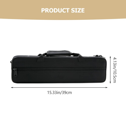 Flute Case Waterproof Oxford Cloth Lightweight Bag with Adjustable Shoulder Strap for Instruments 1