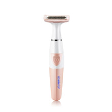 Electric Hair Remover for Women, Painless Lady Shaver with RShaped Blade, Waterproof, Pink