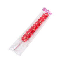 Clarinet Cleaning Brush Red 38.4cm Soft Nonabrasive Fibers for Woodwind Instrument Bore