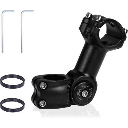 Adjustable MTB Stem for Handlebar Riser 60 Adjustable Bike Stem MTB Bike Fork Stem 1-1/8"