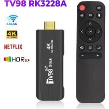 TV Box Stick Android TV HDR Set Top OS 4K BT5.0 WiFi 6 2.4 & 5.8G Android 10 Smart Sticks Lecteur MultiméDi