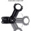 Adjustable MTB Stem for Handlebar Riser 60 Adjustable Bike Stem MTB Bike Fork Stem 1-1/8" 3