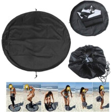 Spogliatoio da spiaggia all'aperto, borsa portaoggetti portatile per costumi da bagno per campeggio da surf all'aperto, 130 cm