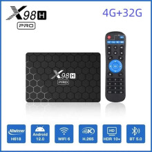 Android 12 Smart TV Box X98H Pro 4GB 32GB Allwinner H618 Υποστήριξη διπλού WIFI 4K Netflix Youtube S