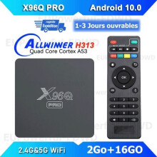Android-TV-Box X96Q PRO IPTV-Box Dual Wifi BT -2GB+16GB- Allwinner H313 6K, Multimedia-Box Netflix Google Store