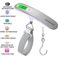 Bagageweegschaal, ABURNUDREY elektronische koffer draagbare weegschaal Max. 50 kg / 110 lb (LB, g, Oz, kg)