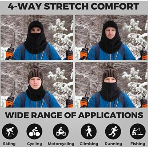 Bivakmuts - Niet gespecificeerd - Winter - Unisex - Wit - Winddicht 2