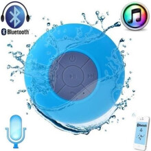 Ηχείο Bluetooth - Απροσδιόριστο - Αδιάβροχο - Sky Blue - Βεντούζα - Hands-Free