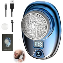 Elektrorasierer – AMOUNE – tragbarer Mini-Rasierer – wiederaufladbar über USB – wasserdicht – Unisex