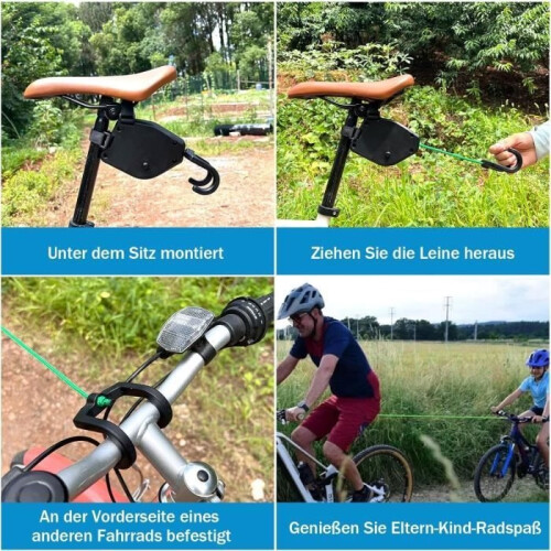 Retractable Bicycle Tow Rope, Children's Bicycle Pull Bar, Pull Cable, Children's Pull Rope 2