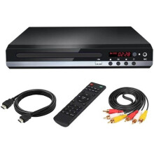 DVD-Player Kompakter AV-HDMI-Kabel USB-Eingang UHD 1080P 5.1 Stereo-Surround Regionsfreier CD-Player für Karaoke-Lernen bei