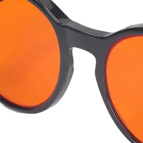 SALUTUYA Anti-Augen-Computerbrille – Runde PC-Polyestergläser – Schwarz – Unisex 2