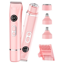 Bikini Trimmer and Electric Razor for Women, Painless 4in1 Hair Removal, Waterproof, USB Rechargeable