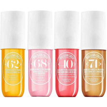 4PC Brazilian Perfume Fragrance Spray, Body Spray, Eau de Toilette, Moisturizing Hydrates Skin, Hair and Body Fragrance Mist