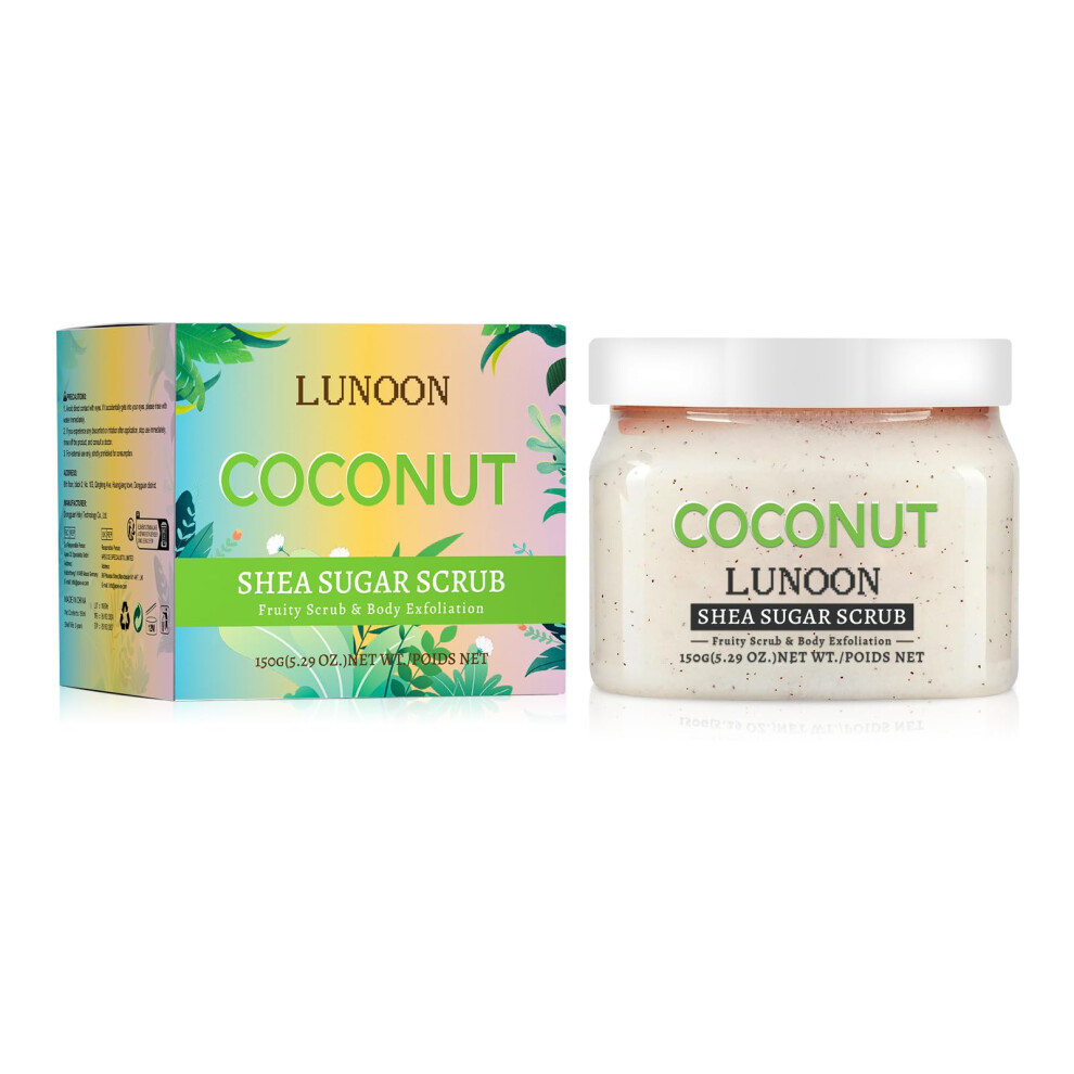 Orange Strawberry Shea Sugar Body Scrub 5.29Oz Ultra Hydrating Exfoliating Coconut Scent