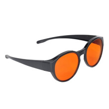 SALUTUYA Anti Eyestrain Computer Glasses - Round PC Polyester Lenses - Black - Unisex