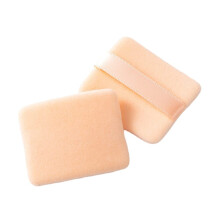 10 Pack Square Makeup Puffs with Strap for Loose Powder, Smooth Blending Finish for Face