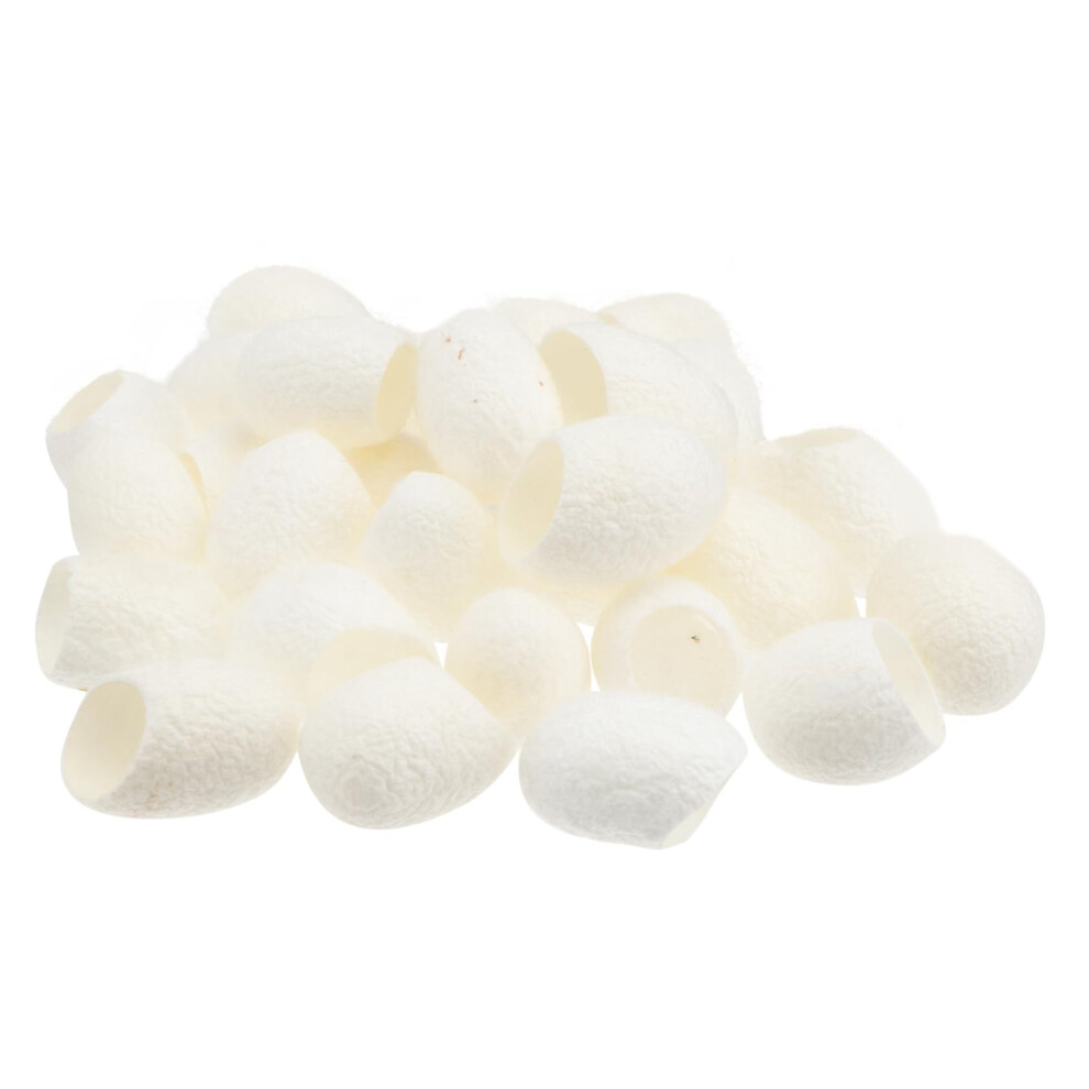 100Pcs Silk Cocoons for Face Gentle Exfoliation Blackhead Removal Organic Skin Care Balls