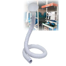 Fume Extractor with Adjustable Flexible Duct Arm for Welding Smoke and Dust, 50mm 75mm Sizes