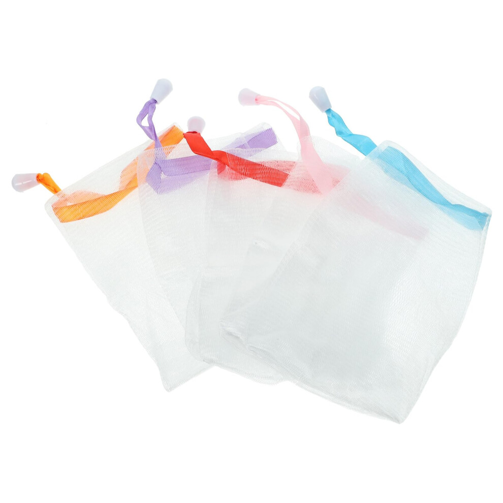 10Pcs Exfoliating Foaming Soap Saver Bag for Facial Cleansing and Bath Shower Mesh Pouch