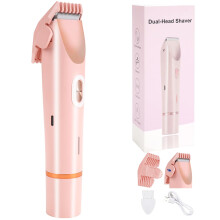Women's Electric Razor and Bikini Trimmer, Waterproof USB Rechargeable Painless Hair Removal, Wet Dry Use for Legs Underarms Face
