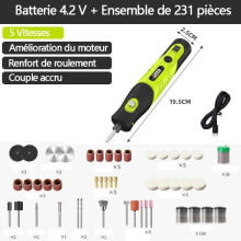 Cordless Multi-Function Rotary Tool - QJRRX - 231 Accessories - 5 Speeds